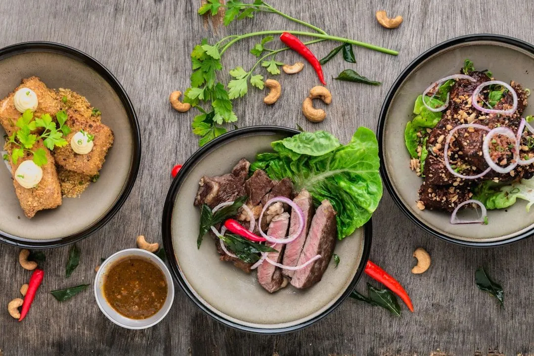 Cold starters menu section