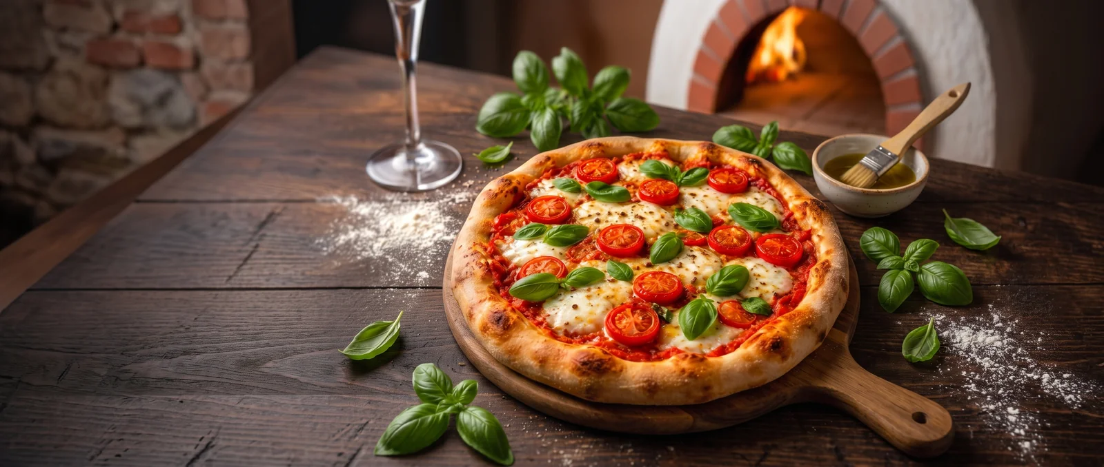 Authentic wood-fired Neapolitan pizza