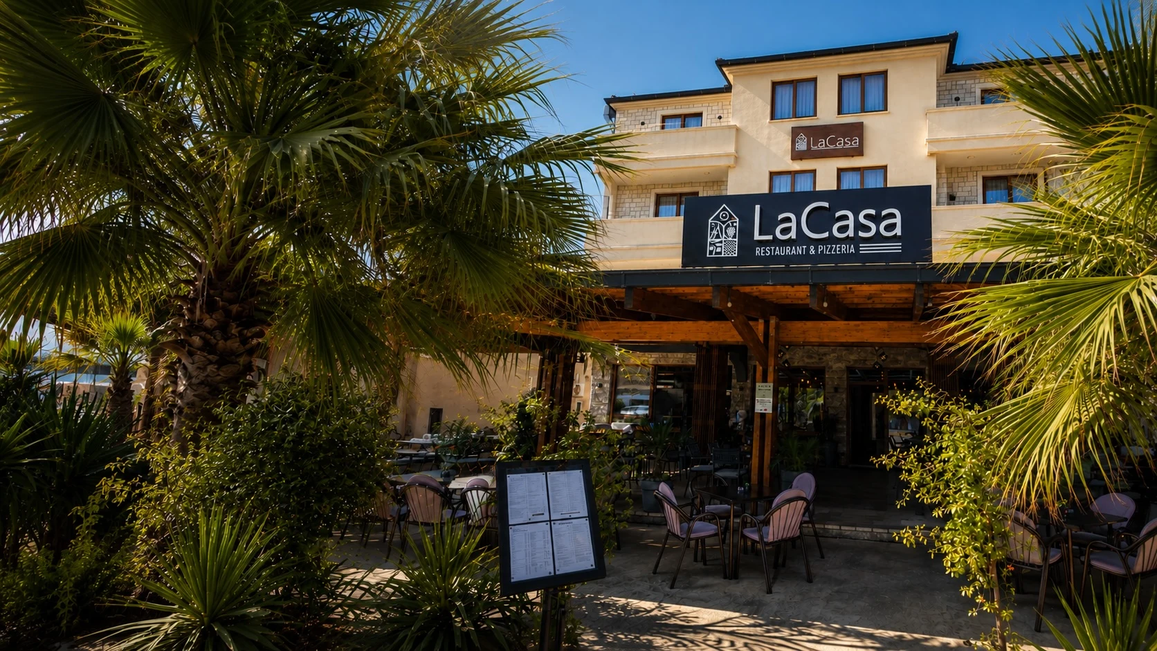 LaCasa Restaurant & Apartments exterior terrace
